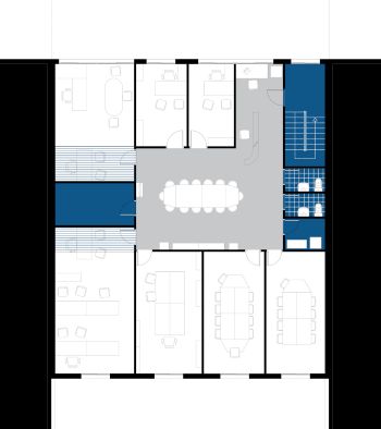 Planta espacio coworking